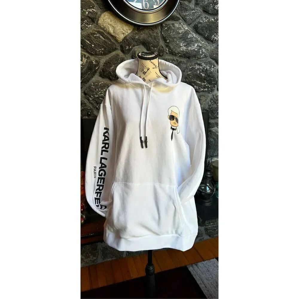 Karl Lagerfeld Logo Pullover Hoodie XXL NWT